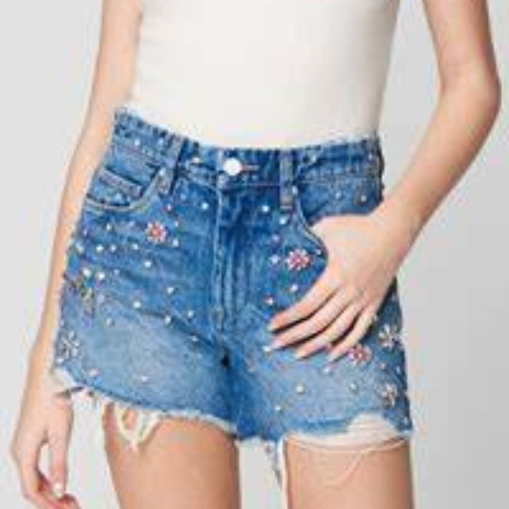 Blank NYC | The Barrow All That Glitters Vintage High Rise Shorts